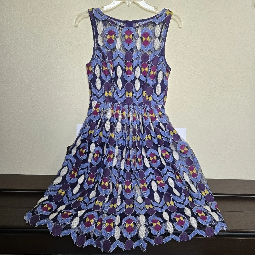 Maeve Anthropologie Lace Fit & Flare Dress 2 - Picture 3 of 9